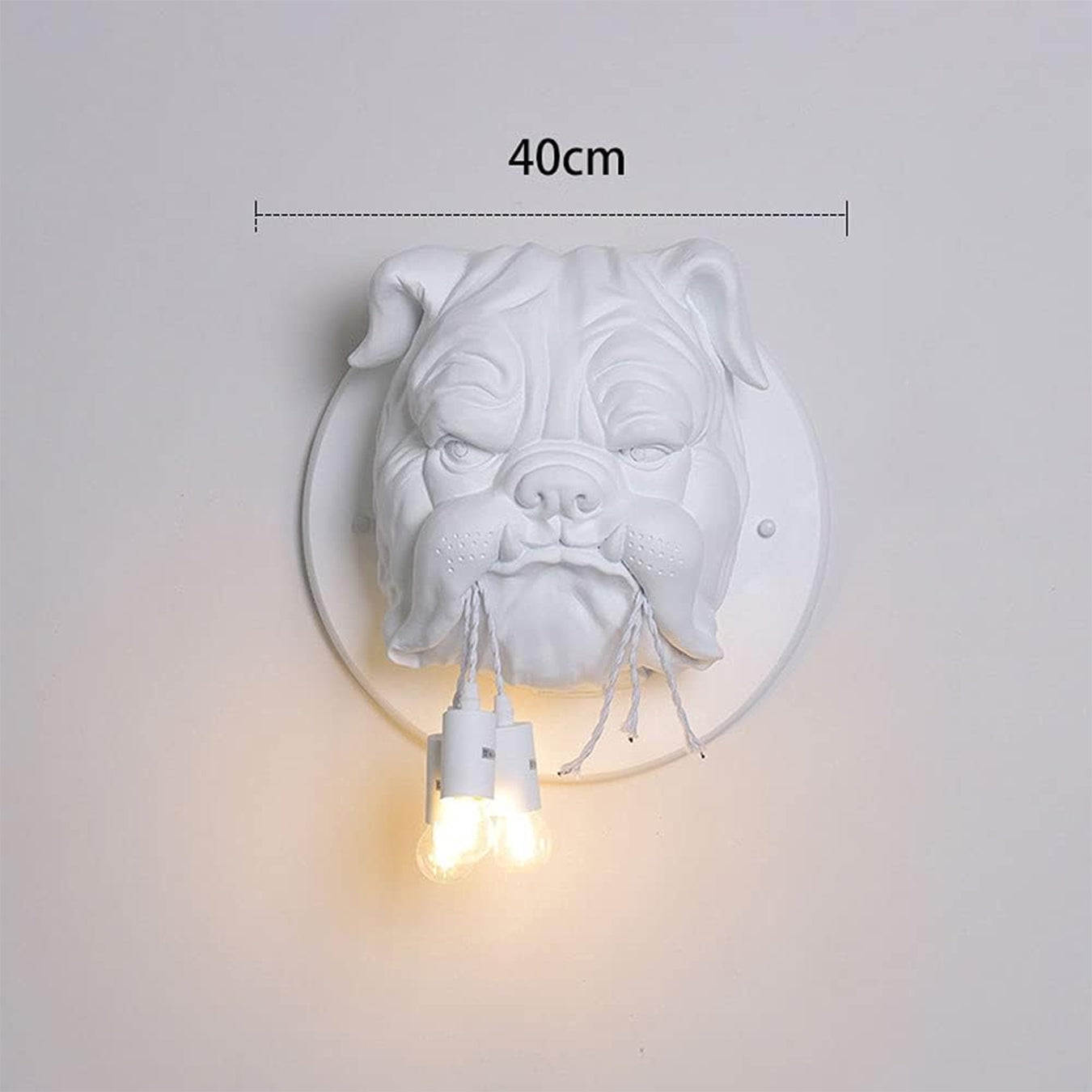 Bull Dog Wall Hanging Sculpture