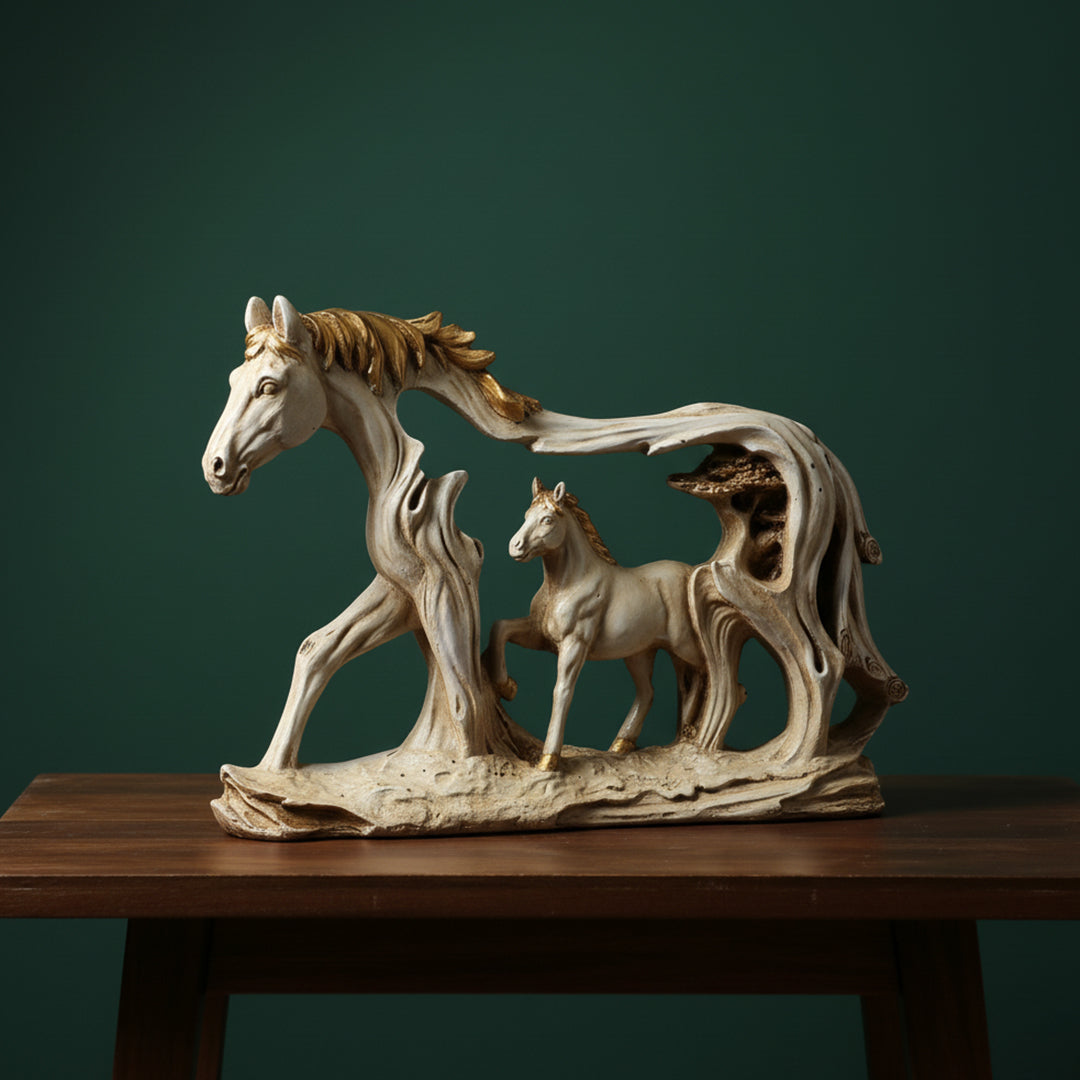 Elegant handcrafted horse decor piece for horse lover