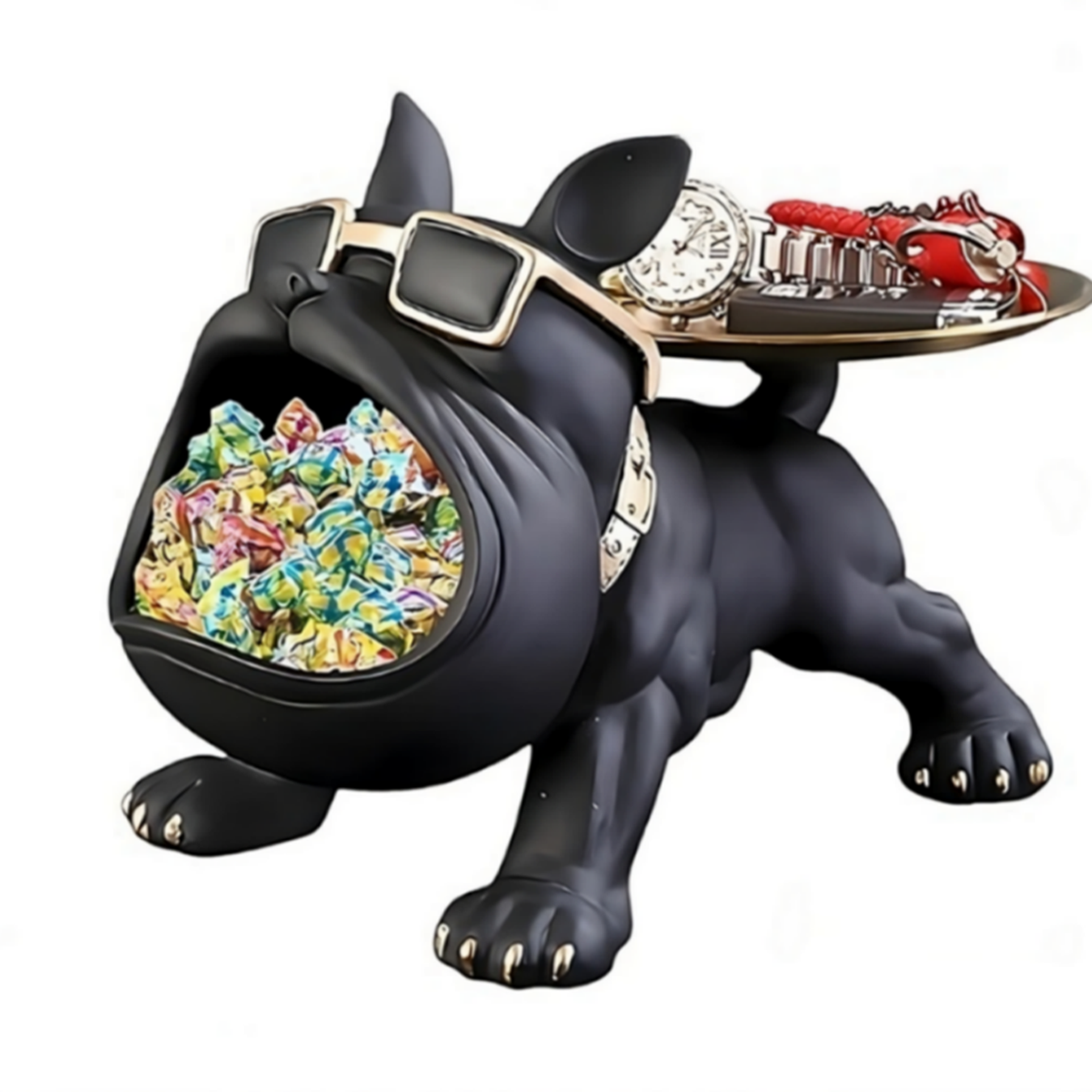 Cool dog-shaped organizer tray for modern living room styling"