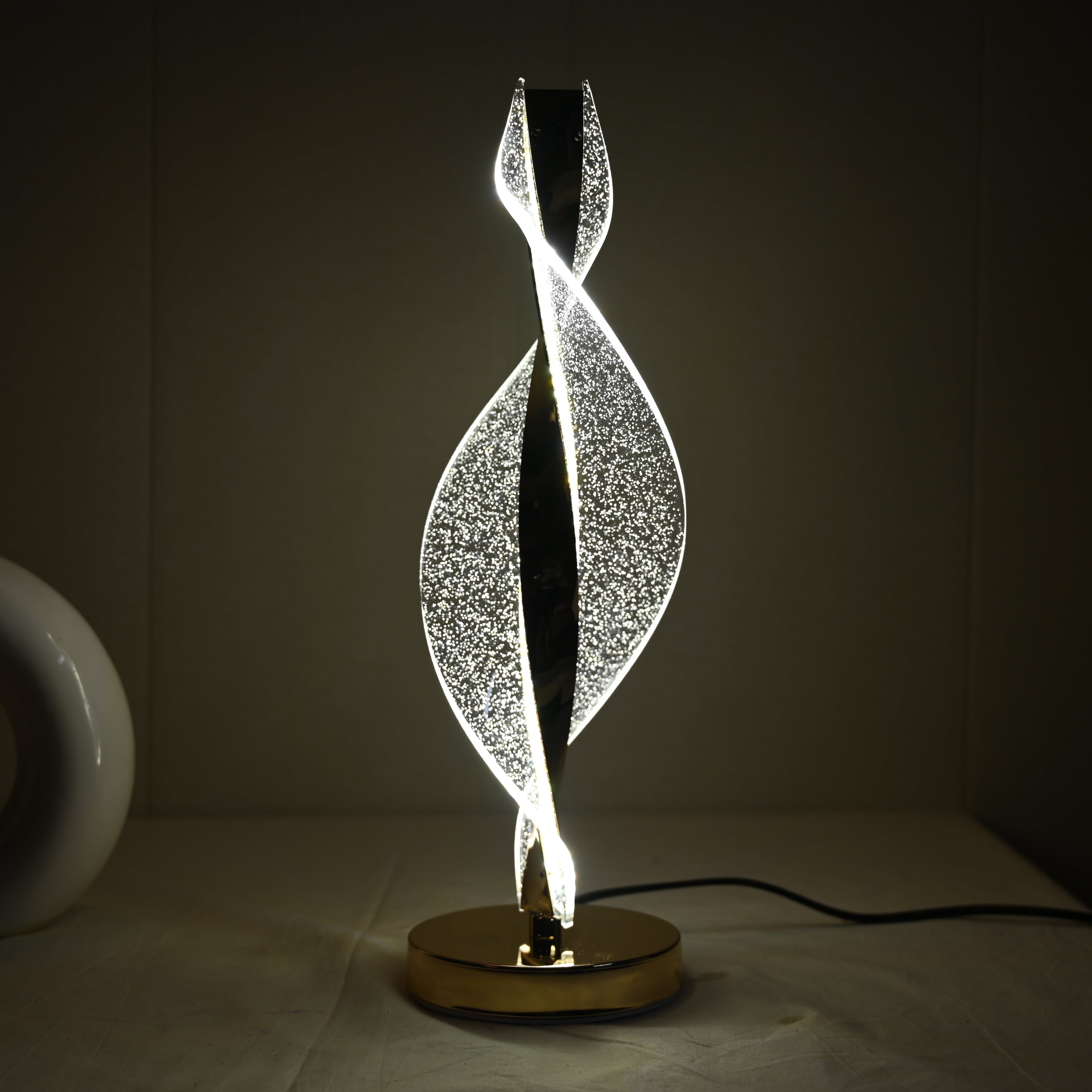 Modern Spiral LED Touch Lamp