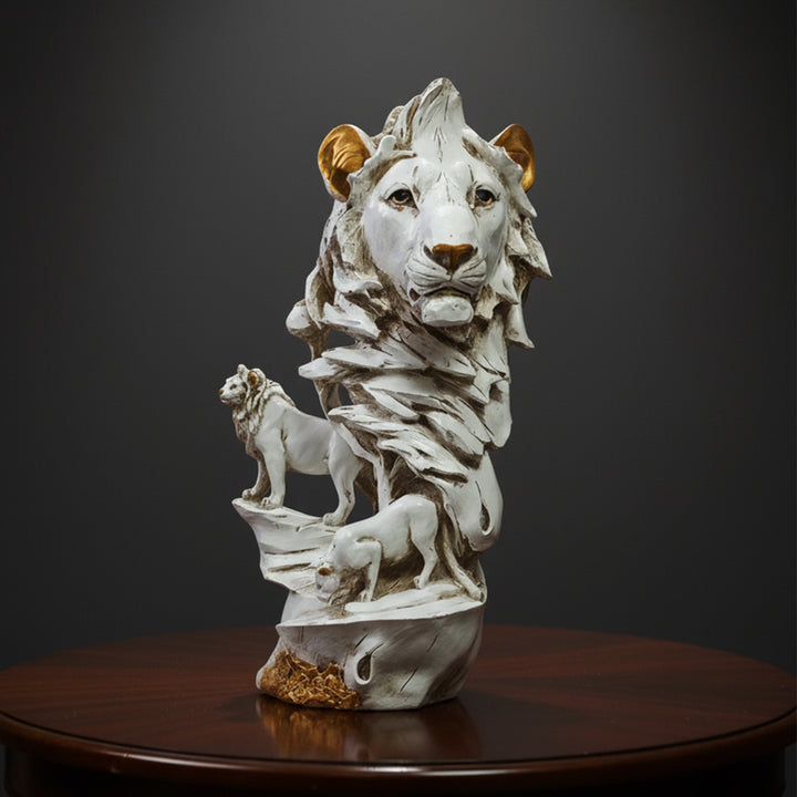 A unique Lion sculpture for office and tabel decor .