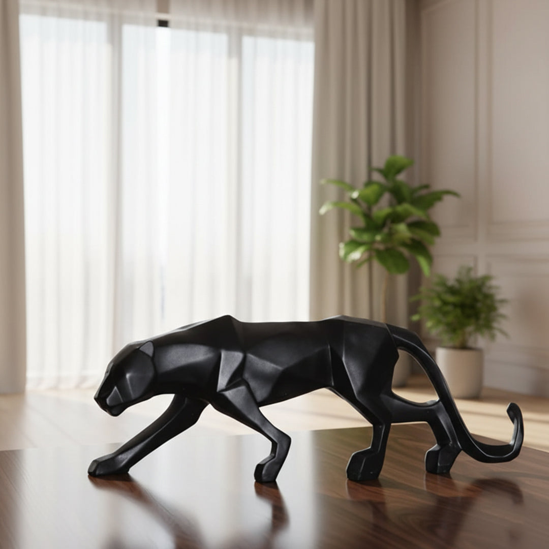 Black panther showpiece for elegant home and office decor by Divoma