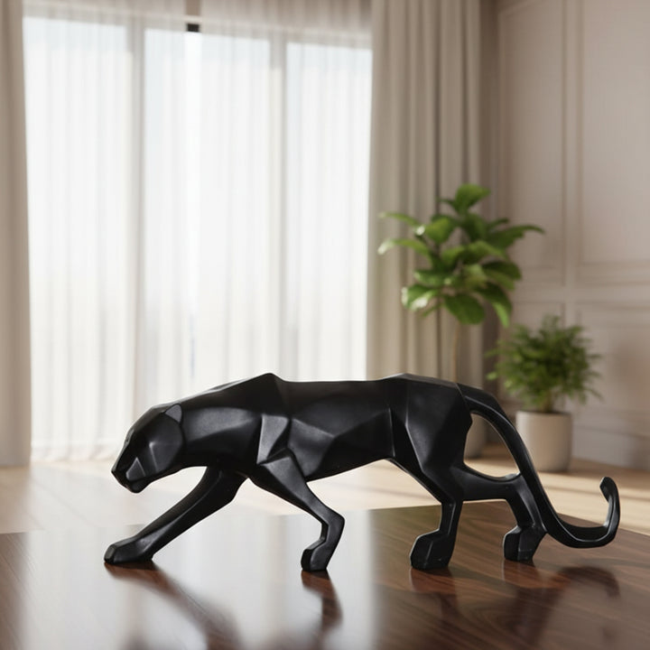 Black panther showpiece for elegant home and office decor by Divoma